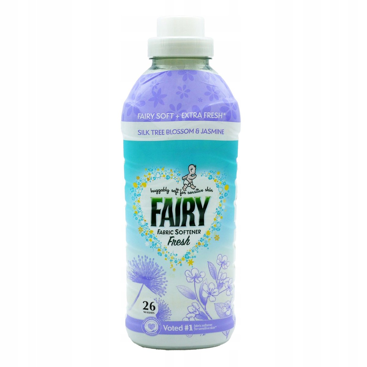 Fairy Płyn do płukania tkanin Kwiat jedwabiu i jaśmin 26 prań 0,86L UK