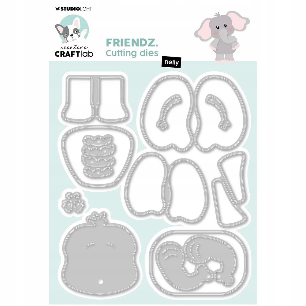 WYKROJNIK do papieru StudioLight - Nelly Friends słoń słonik