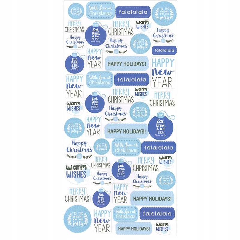 NAKLEJKI z brokatem - Simply Creative - Frosted Tags