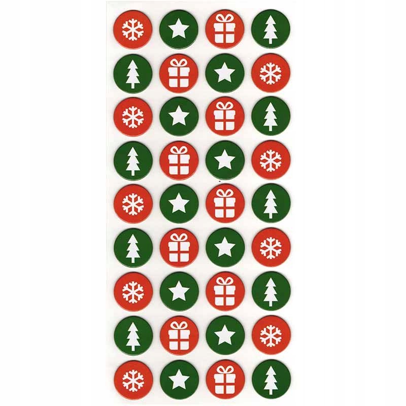 NAKLEJKI TEKTUROWE - Simply Creative choinka prezent BOŻE NARODZENIE