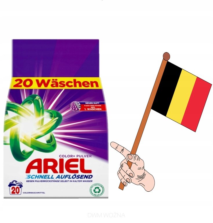 Ariel proszek do prania kolorów 1,2 kg 20 prań