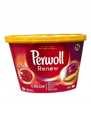 Niemiecki PERWOLL RENEW COLOR ALL IN1 CAPS KAPSUŁKI DO PRANIA 28SZT DE