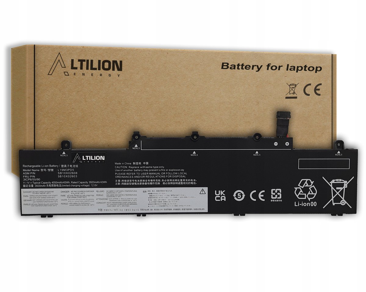 Bateria L19M3PD5 L19C3PD5 L19D3PD5 Lenovo ThinkPad E14 E15 Gen2 Gen3 Gen4