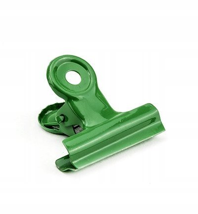 KLIPS METALOWY KLIP zaciskarka zielony 38mm - 1szt