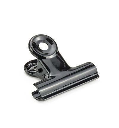 KLIPS METALOWY KLIP zaciskarka czarny 38mm - 1szt