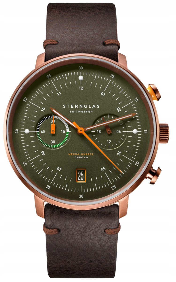 Nowy Oryginalny Zegarek męski Sternglas Hamburg S01-HC35-VI17 Chronograf