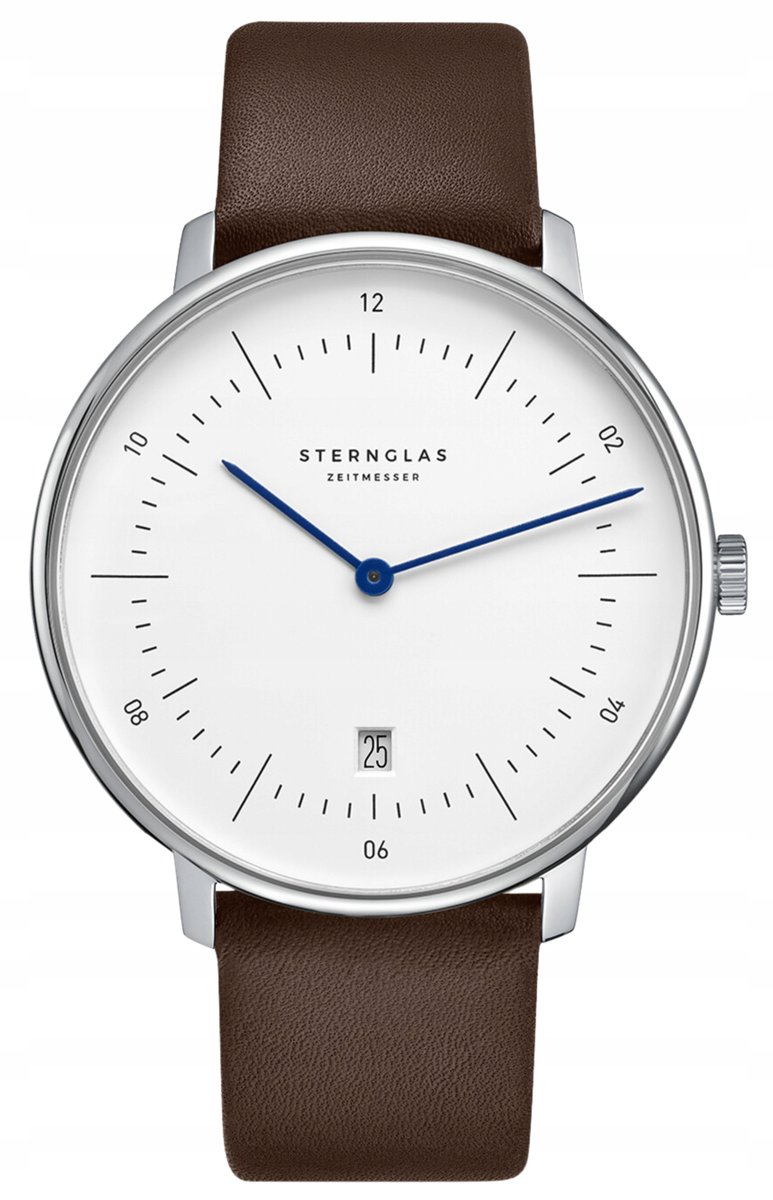 Nowy Oryginalny Zegarek męski Sternglas S01-NX01-PR04 Naos data +grawer
