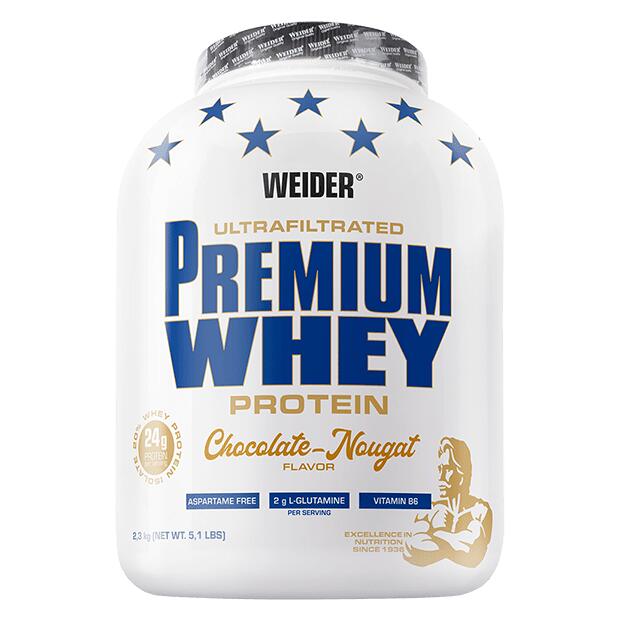 Weider - Premium Whey, Nugat Czekoladowy, Proszek, 2300g