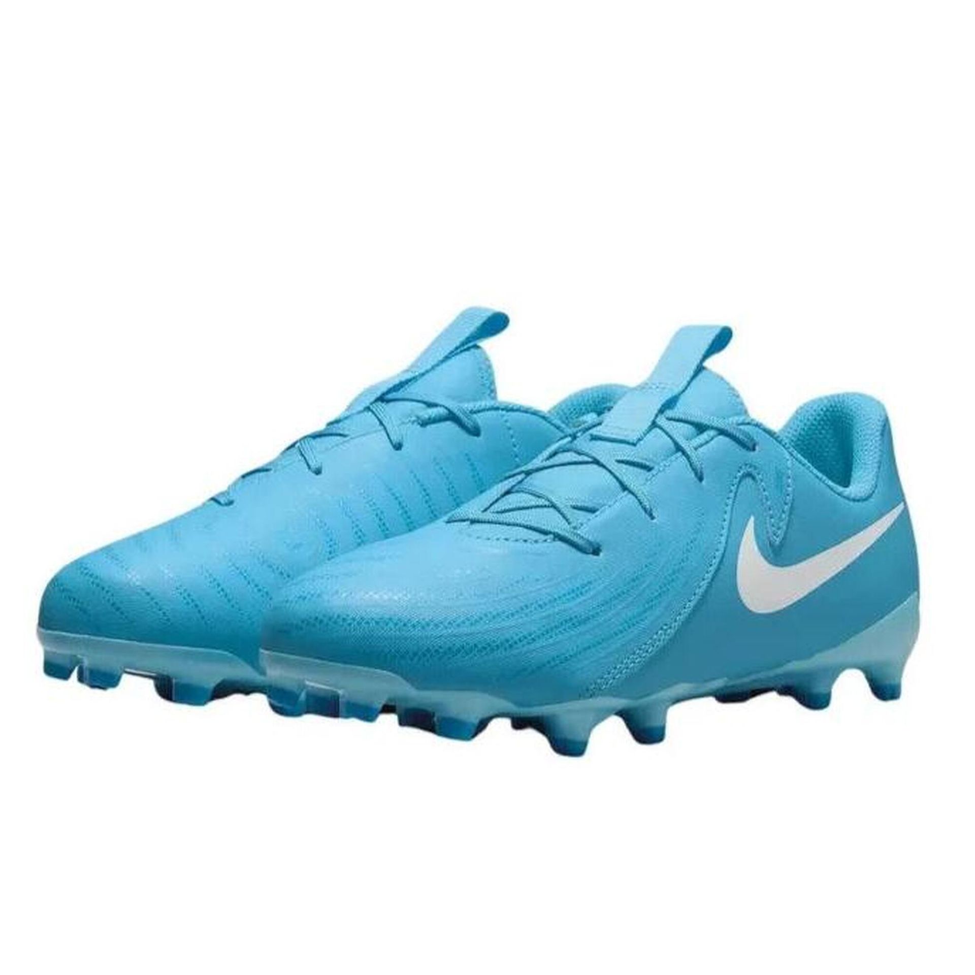 Nike Phantom Gx II Academy Fg/Mg buty piłkarskie, niebieskie fury/białe, 4 UK, Niebieska furia biała, 36.5 EU