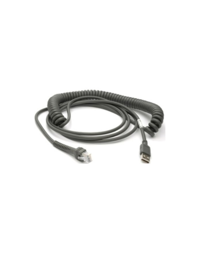 zebra CABLE - SHIELD-ED USB: SERIES A CONNECTOR, 15FT 46M, COILED