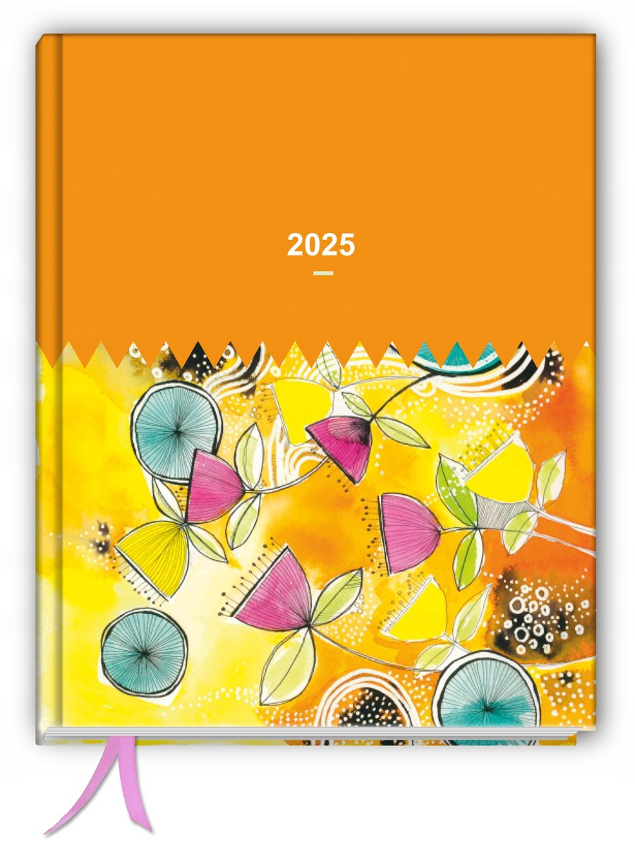 Kalendarz 2025 biznes tygodniowy szyty TaDaPlanner książkowy A5+ organizer