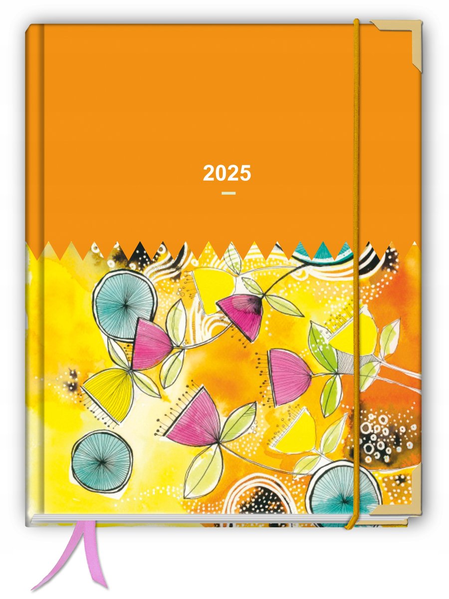 Kalendarz 2025 biznes tygodniowy szyty TaDaPlanner książkowy A5+ organizer