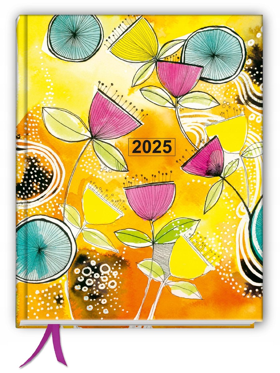 Kalendarz 2025 biznes tygodniowy szyty TaDaPlanner książkowy A5+ organizer