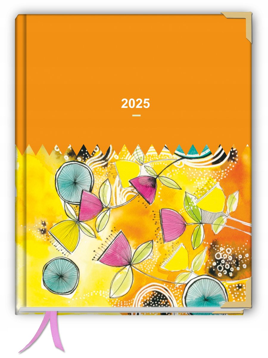 Kalendarz 2025 biznes tygodniowy szyty TaDaPlanner książkowy A5+ organizer