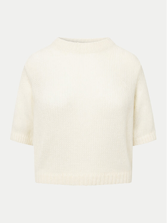 JOOP! Sweter 58 KN58Kima 10015666 30044779 Écru Loose Fit
