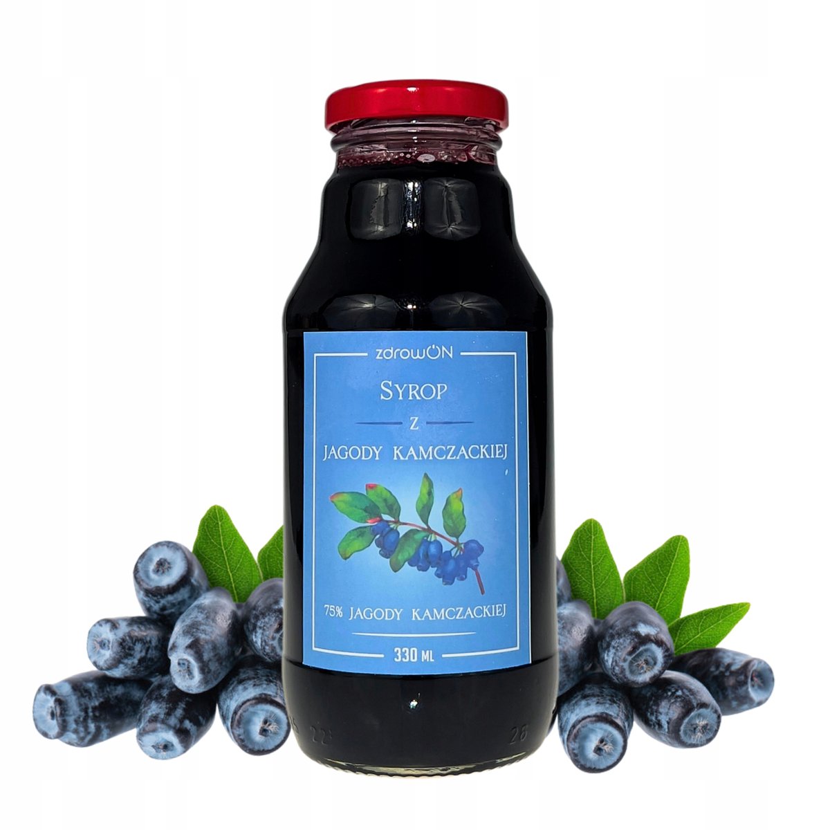 Syrop jagoda kamczacka syrop z jagody kamczackiej 330 ml idealny do herbaty