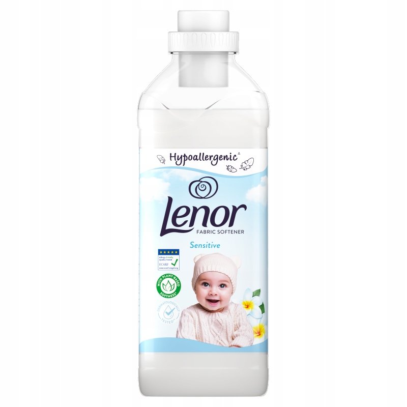Niemiecki Lenor Sensitiv płyn do płukania 950 ml 38 płukań