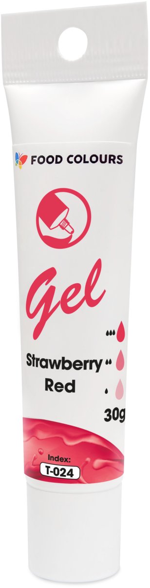Barwnik żelowy w tubce Strawberry Red -Truskawkowy 30g Food Colours
