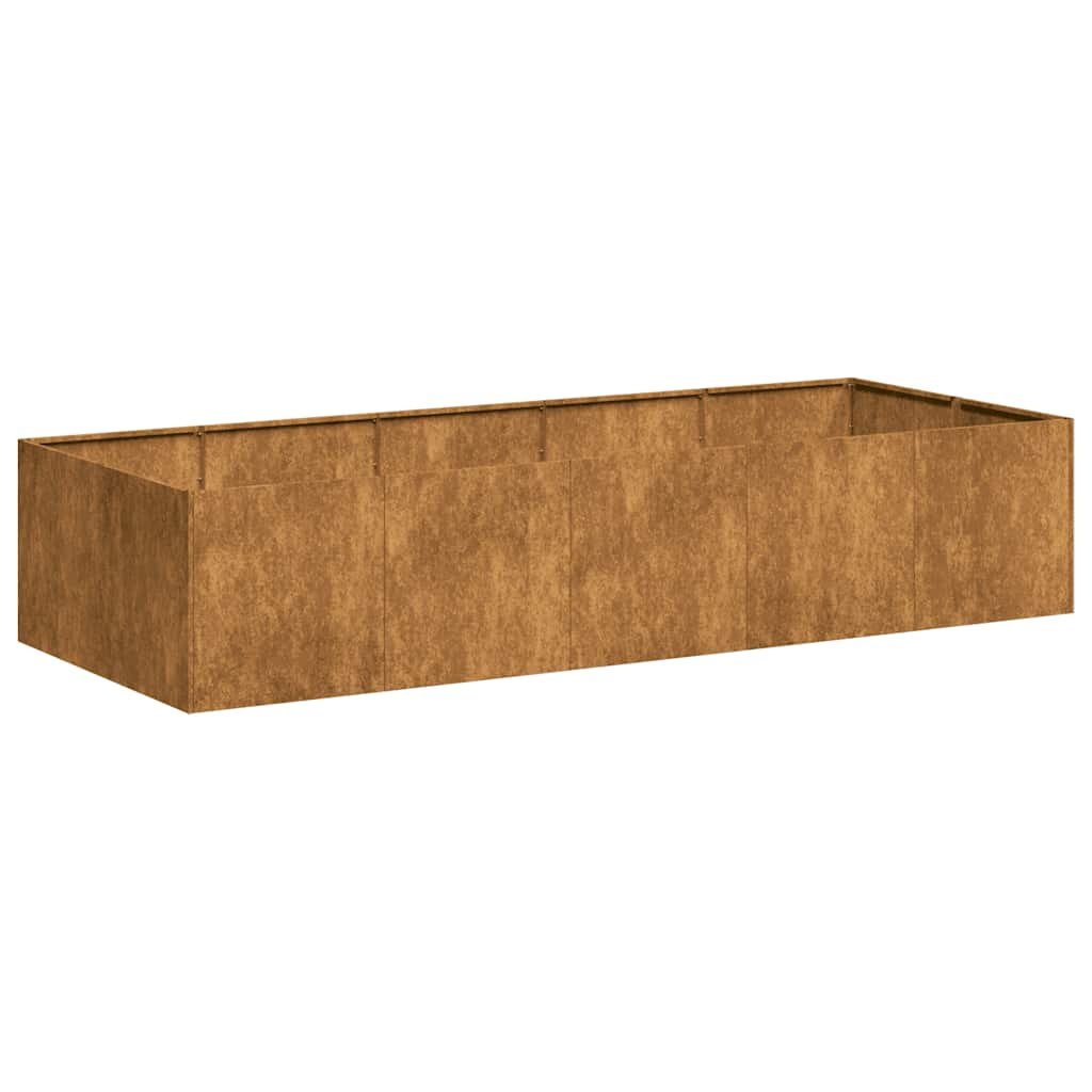 vidaXL Doniczka Rusty 200x80x40 cm Stal nierdzewna