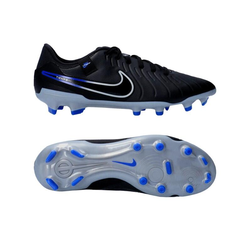 NIKE Męskie buty piłkarskie Legend 10 Academy Fg/Mg, Czarny chrom Hyper Royal, 48 EU