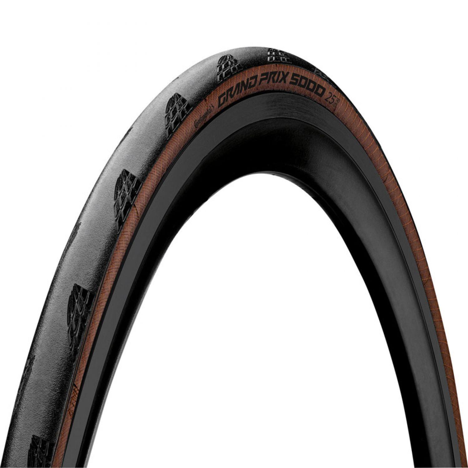 Continental GrandPrix 5000 Folding Tyre 700x25C, black/transparent 25-622 | 700x25c 2021 Opony szosowe 1007.622.25.220