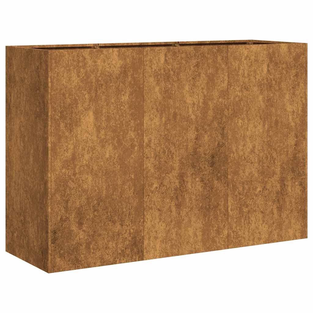 vidaXL Doniczka Rusty 120x40x80 cm Stal nierdzewna
