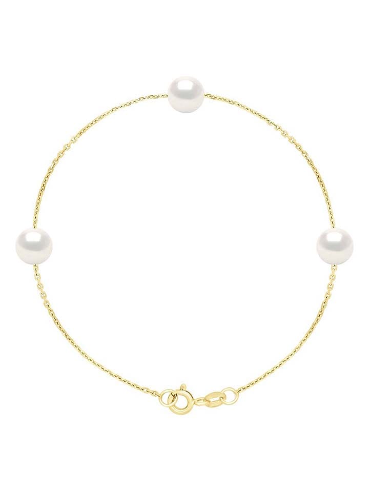 Pearl Addict Złota bransoletka z perłami