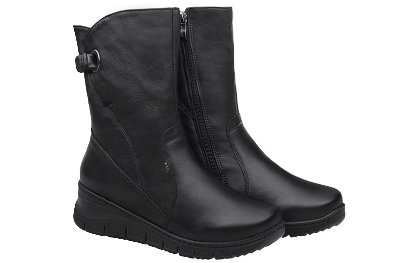 Kozaki AXEL Comfort 4498 Czarne H ocieplane na Haluksy Kosela Medic 9466