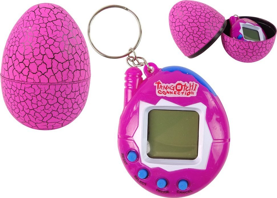 LeanToys Tamagotchi w Jajku Gra Elektroniczne Zwierzątko Różowe LEAN TOYS