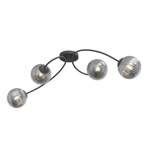 Vibra lampa sufitowa 4xE14 czarna/grafit 1399/4