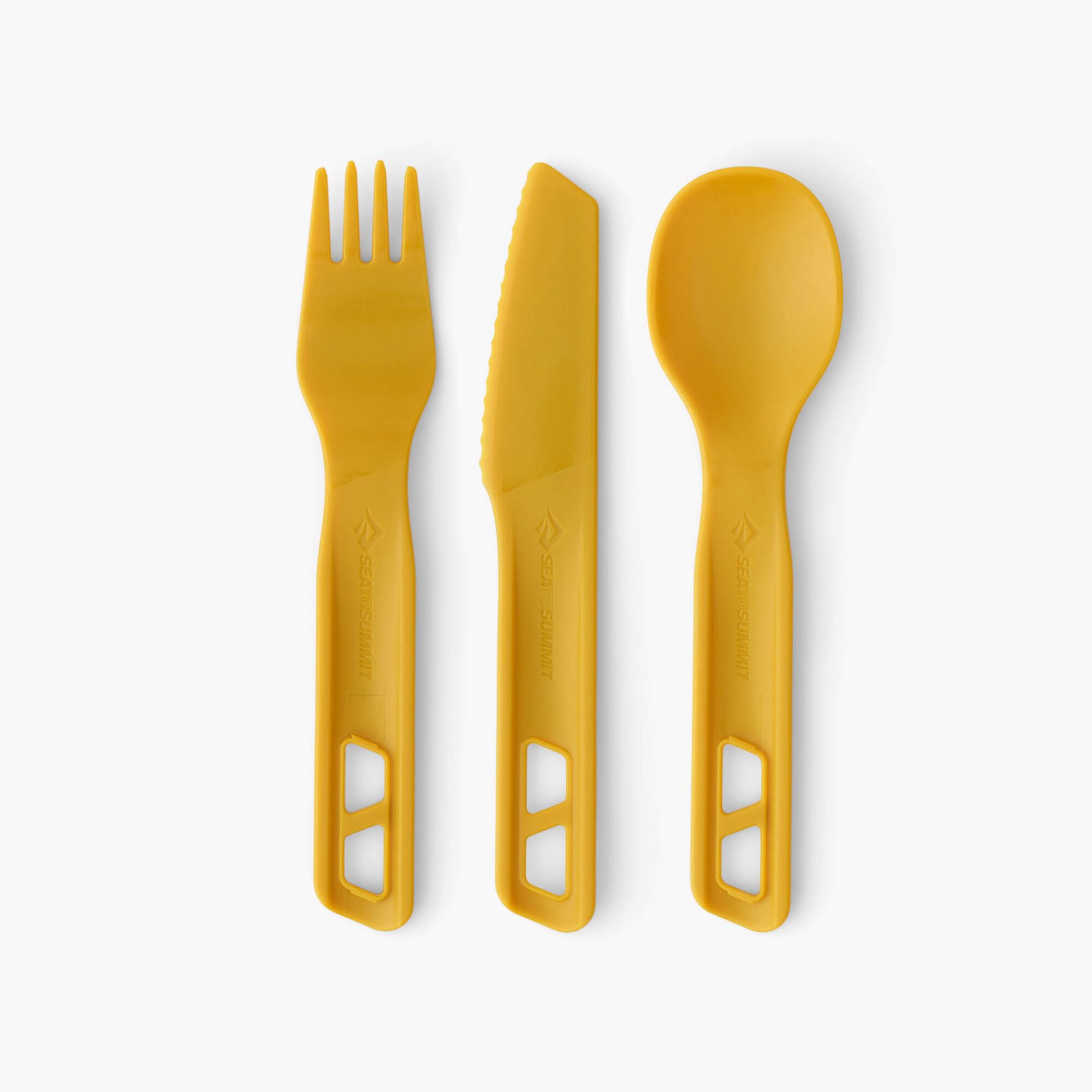 Sztućce turystyczne Sea to Summit Passage Cutlery Set 3P - yellow