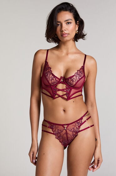 Hunkemöller SCARLETT OPEN BRAZILIAN H Czerwony