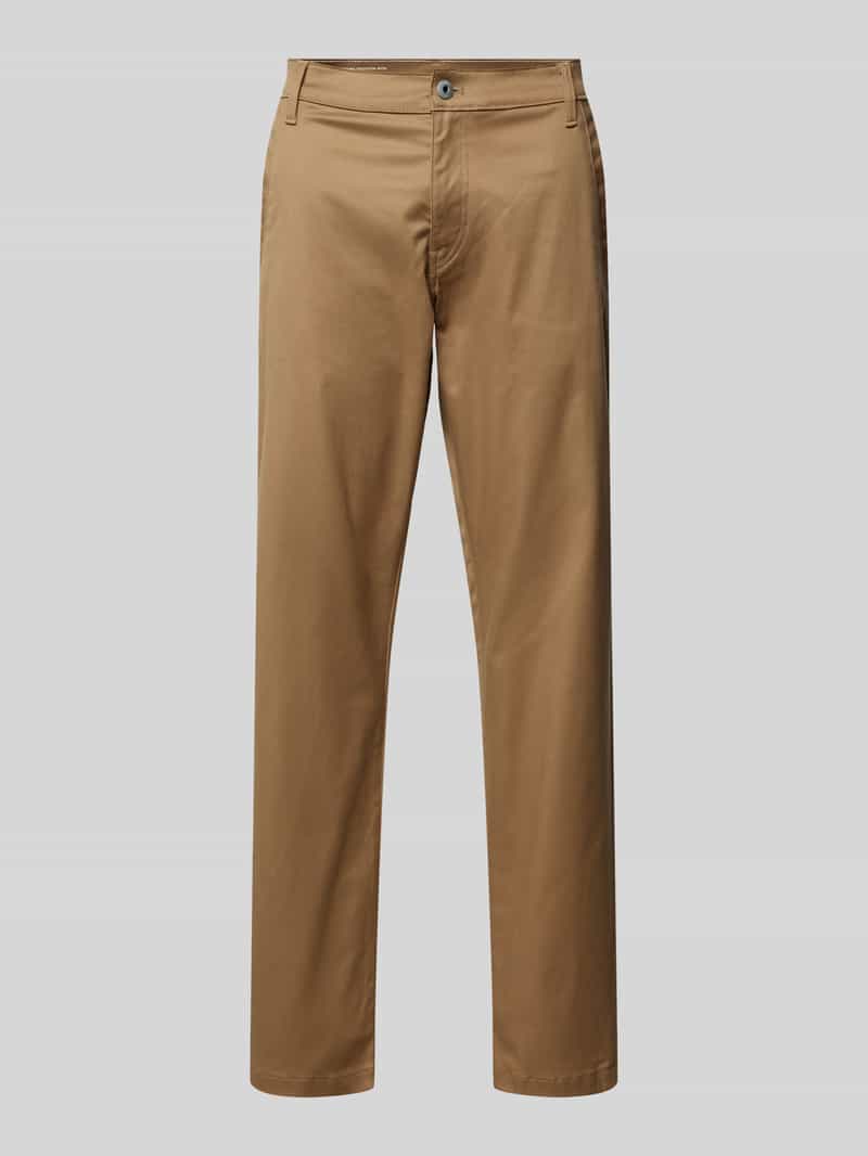 Chinosy o kroju tapered fit ze szlufkami na pasek model ‘Morry’