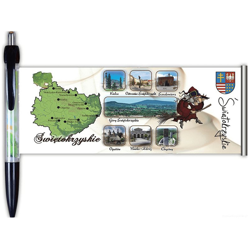 Długopis rozwijany Świętokrzyskie