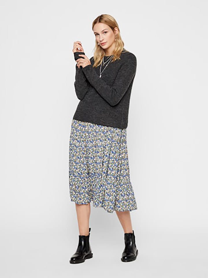 Pieces Sweter w kolorze antracytowym
