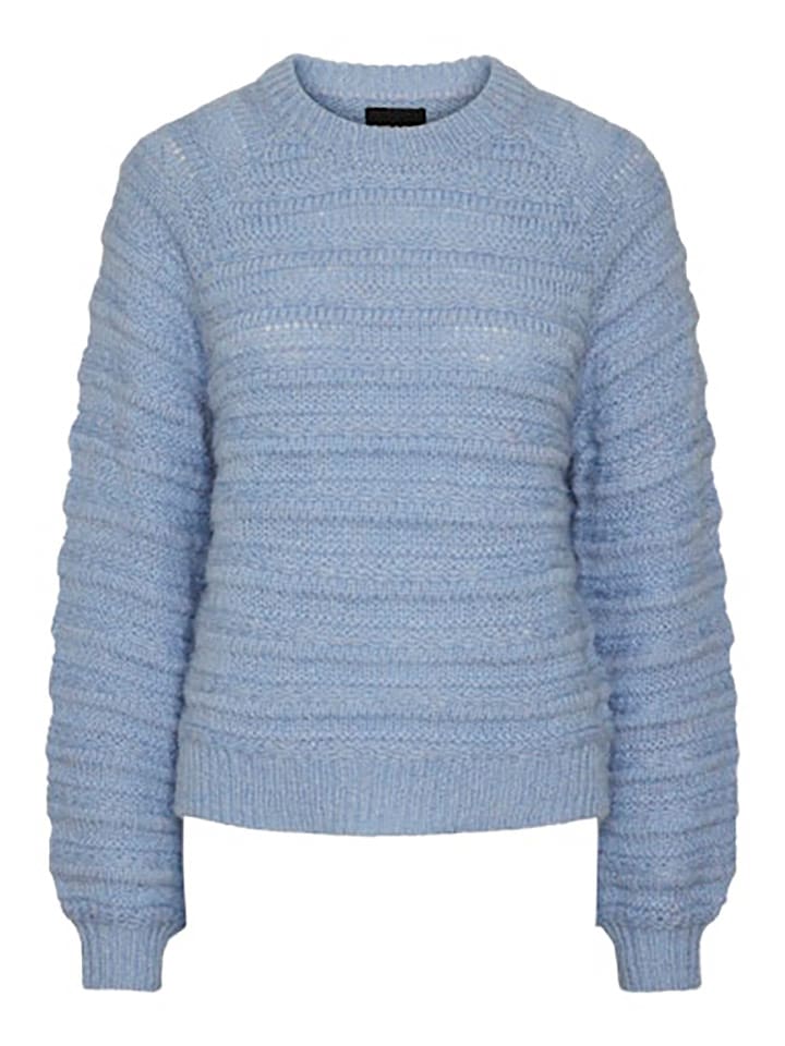 Pieces Sweter w kolorze błękitnym