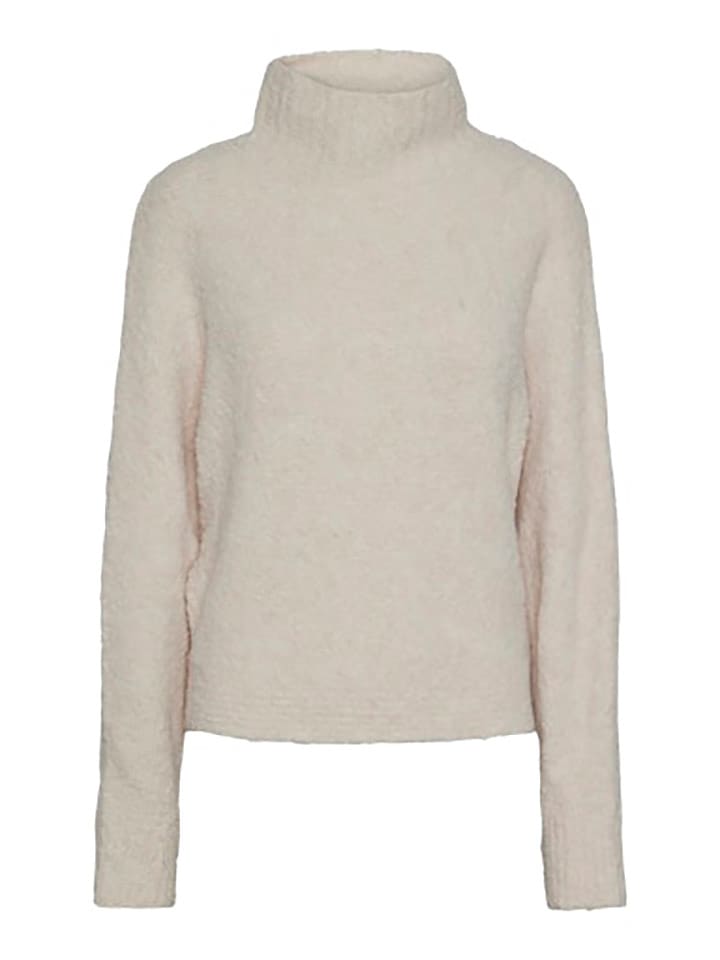 Pieces Sweter w kolorze kremowym