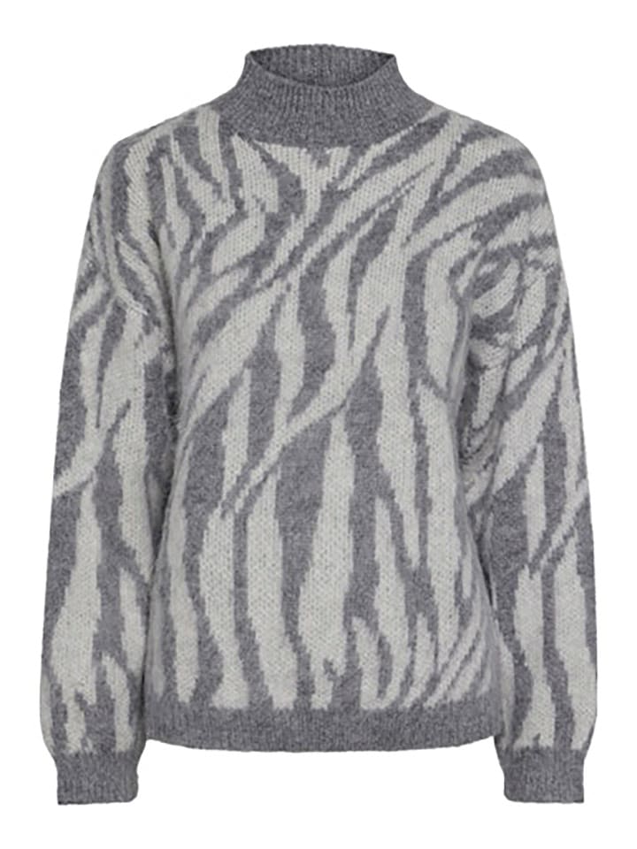 Pieces Sweter w kolorze szarym