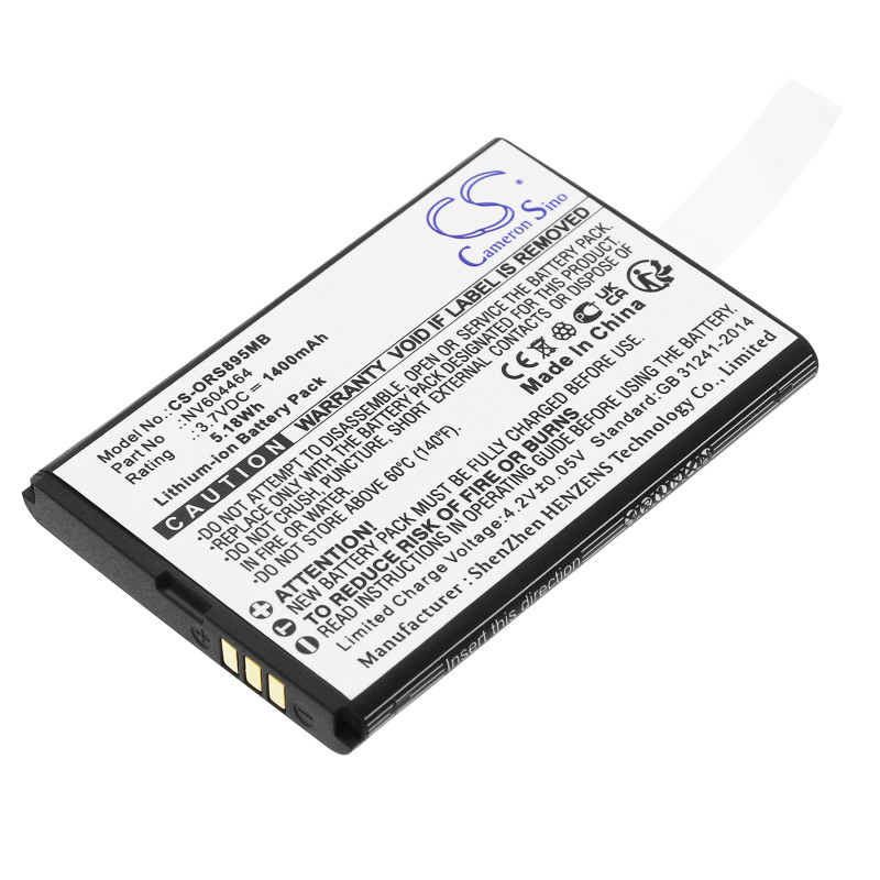 Oricom Secure SC740 / NV604464 1400mAh 5.18Wh Li-Ion 3.7V (Cameron Sino)