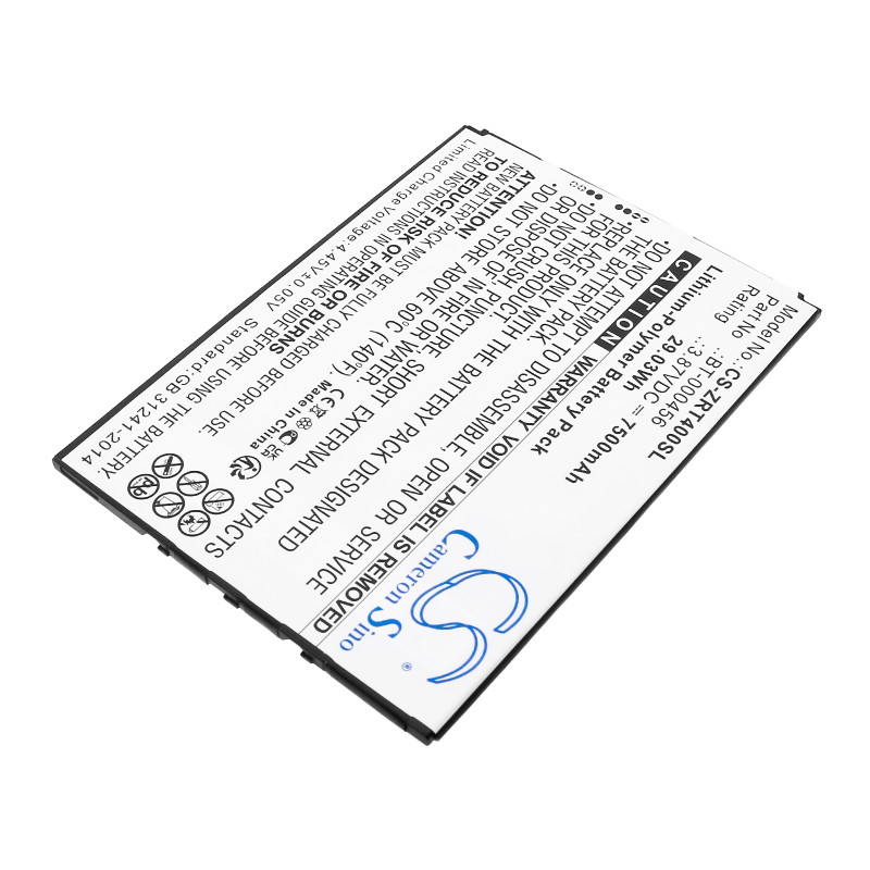 Zebra ET40 / BT-000456 7500mAh 29.03Wh Li-Polymer 3.87V (Cameron Sino)