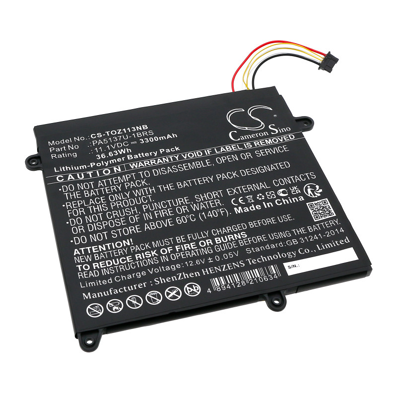 Toshiba Portege Z10T-A / PA5137U-1BRS 3300mAh 36.63Wh Li-Polymer 11.1V (Cameron Sino)
