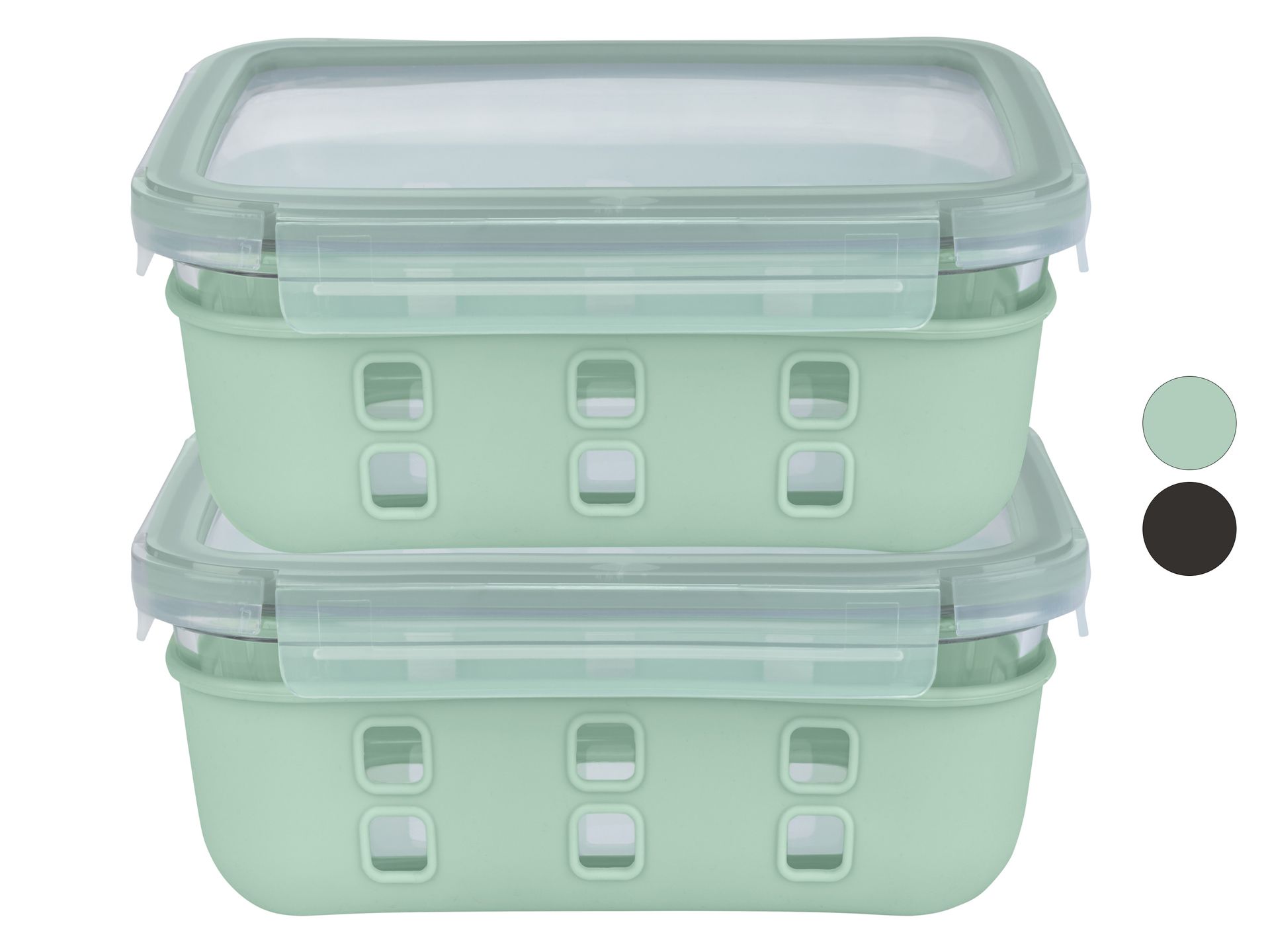 LIVARNO home Zestaw 2 szklanych lunchboxów