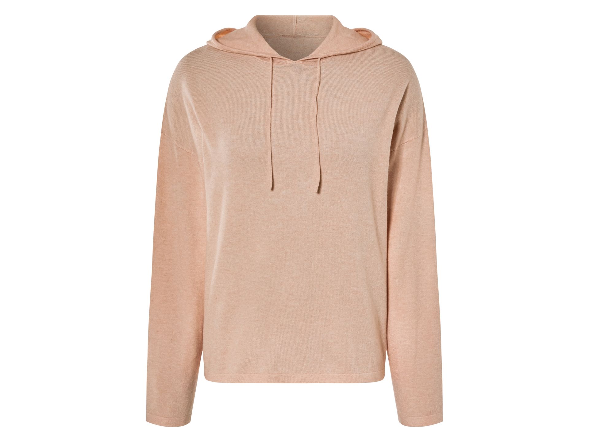 esmara® Koszulka damska z długim rękawem, luźna, z kapturem (Rose, S(36/38))