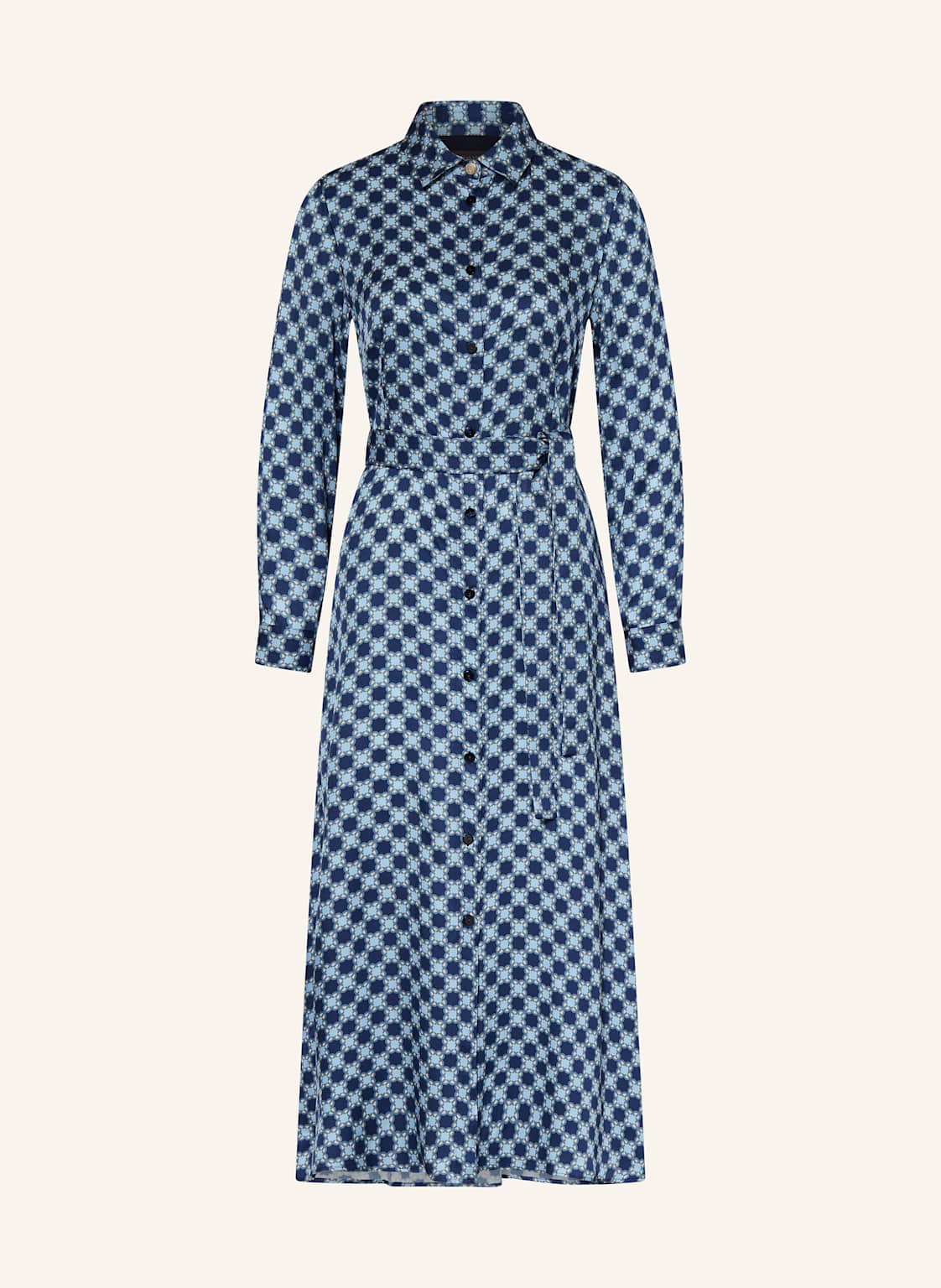 Elena Miro Sukienka Satynowa blau