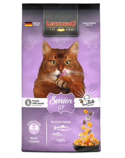LEONARDO Senior GF 7,5 kg Bezzbożowa sucha karma dla starszych kotów -