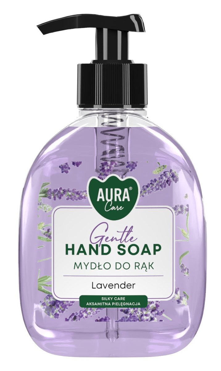 Mydło w płynie z dozownikiem BISPOL Aura Care 300ml LAWENDA