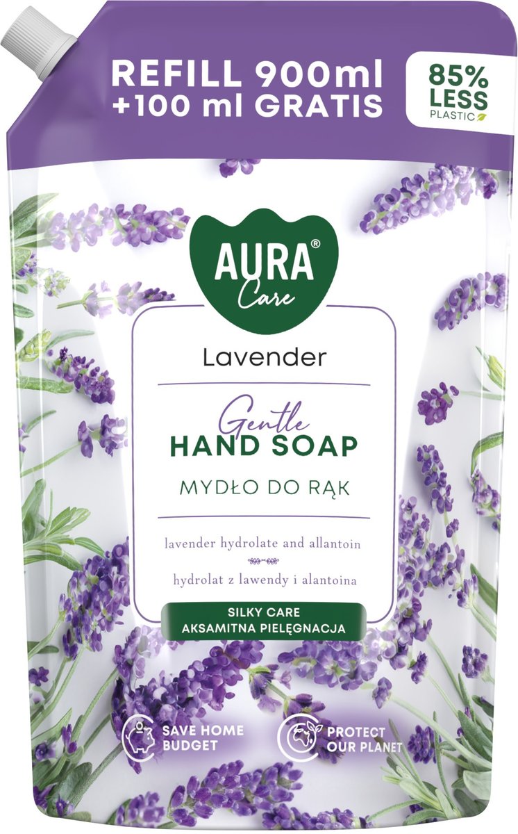 Mydło w płynie BISPOL Aura Care 1000ml LAWENDA