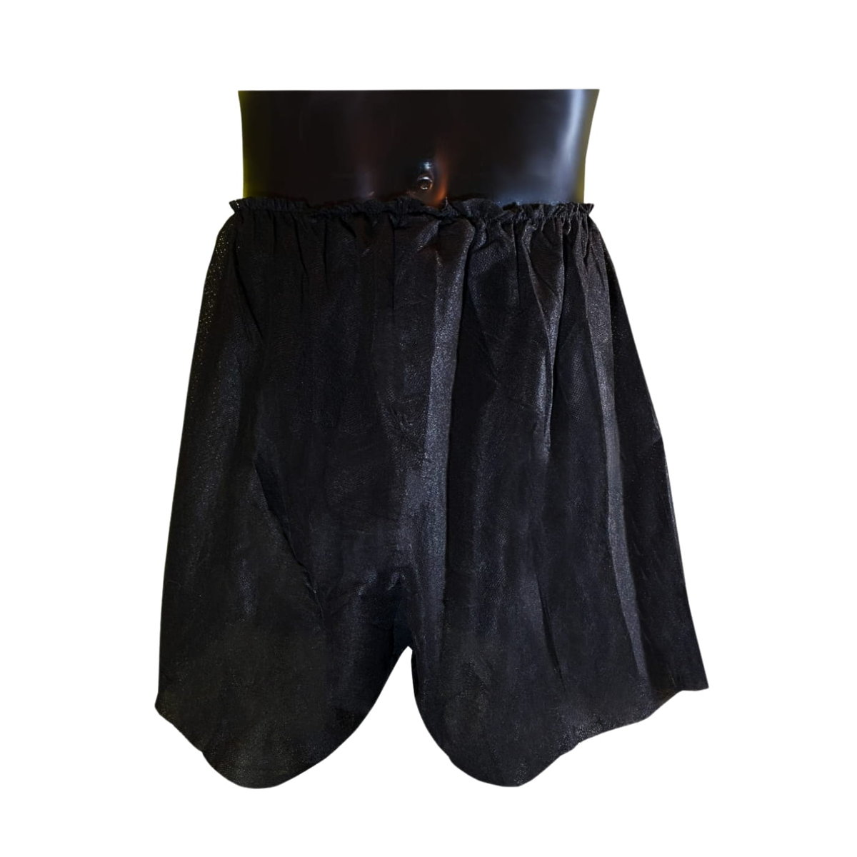 Bokserki Włókninowe Męskie Czarne M/L - QMS Line Extra - 1 szt.