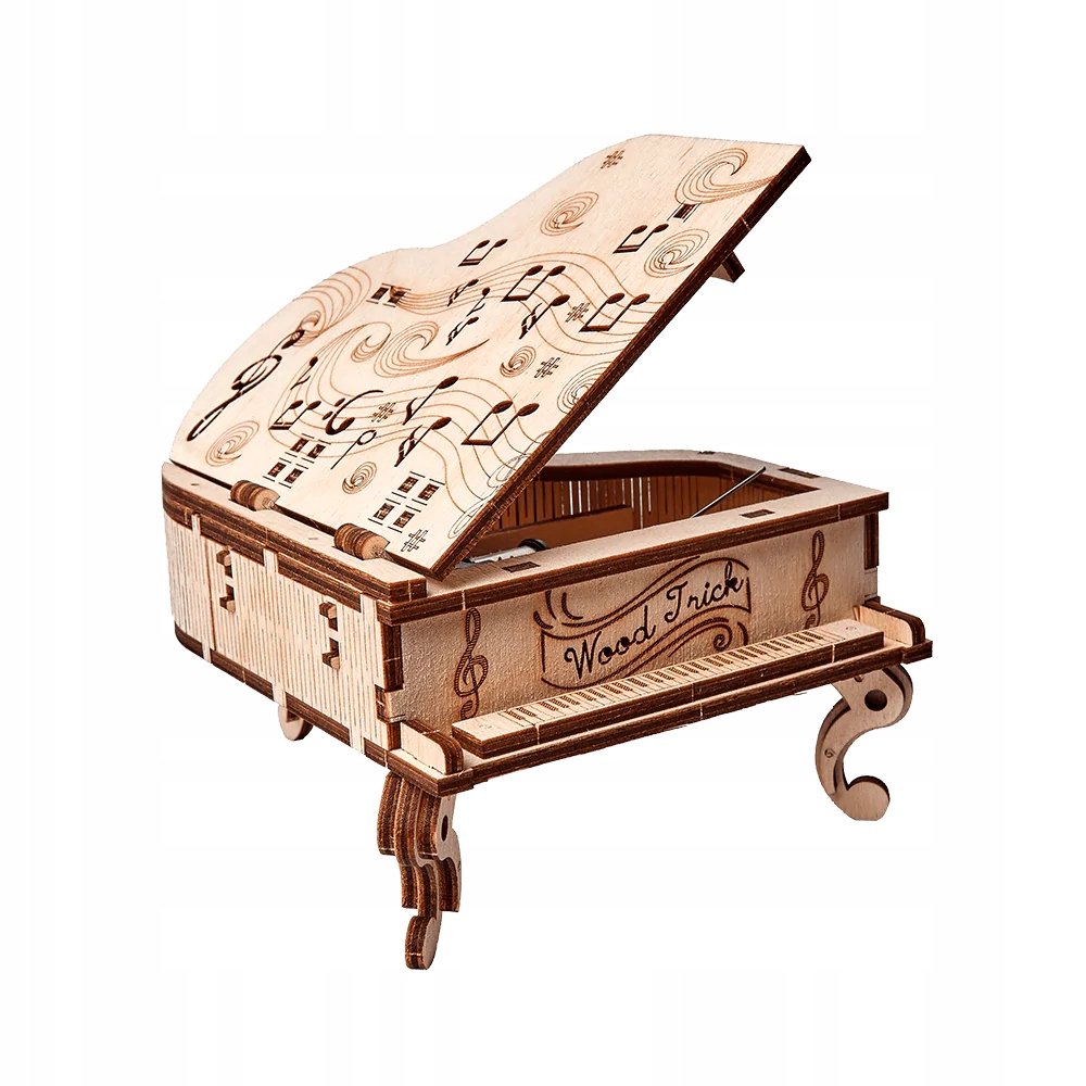 Wood Trick Fortepian Pozytywka Grand Piano (Music Box) Drewniane Puzzle 3D