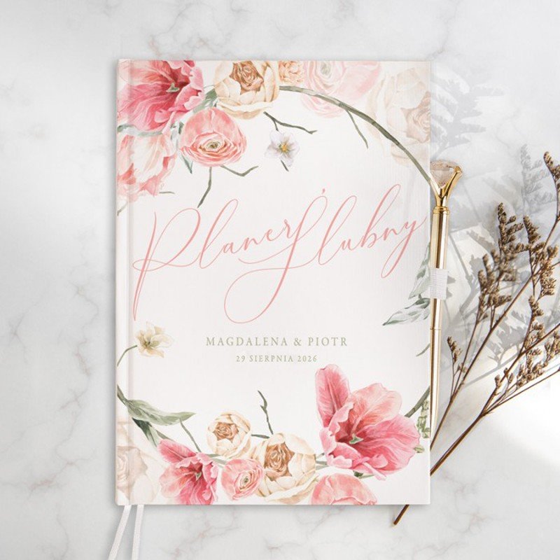 PLANER ślubny książkowy dla Pary Młodej Wedding Day